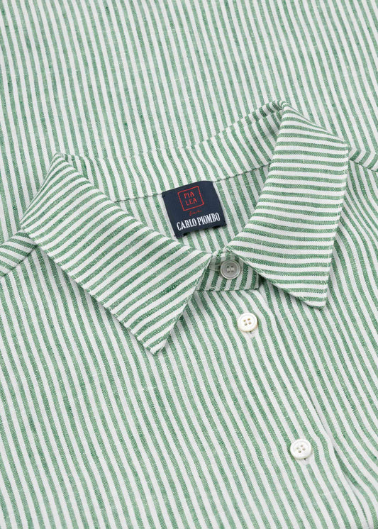Striped Linen 'Woman Shirt'