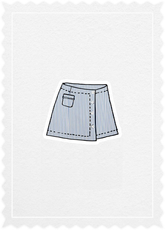 Striped cotton 'Franzesin Skirt'