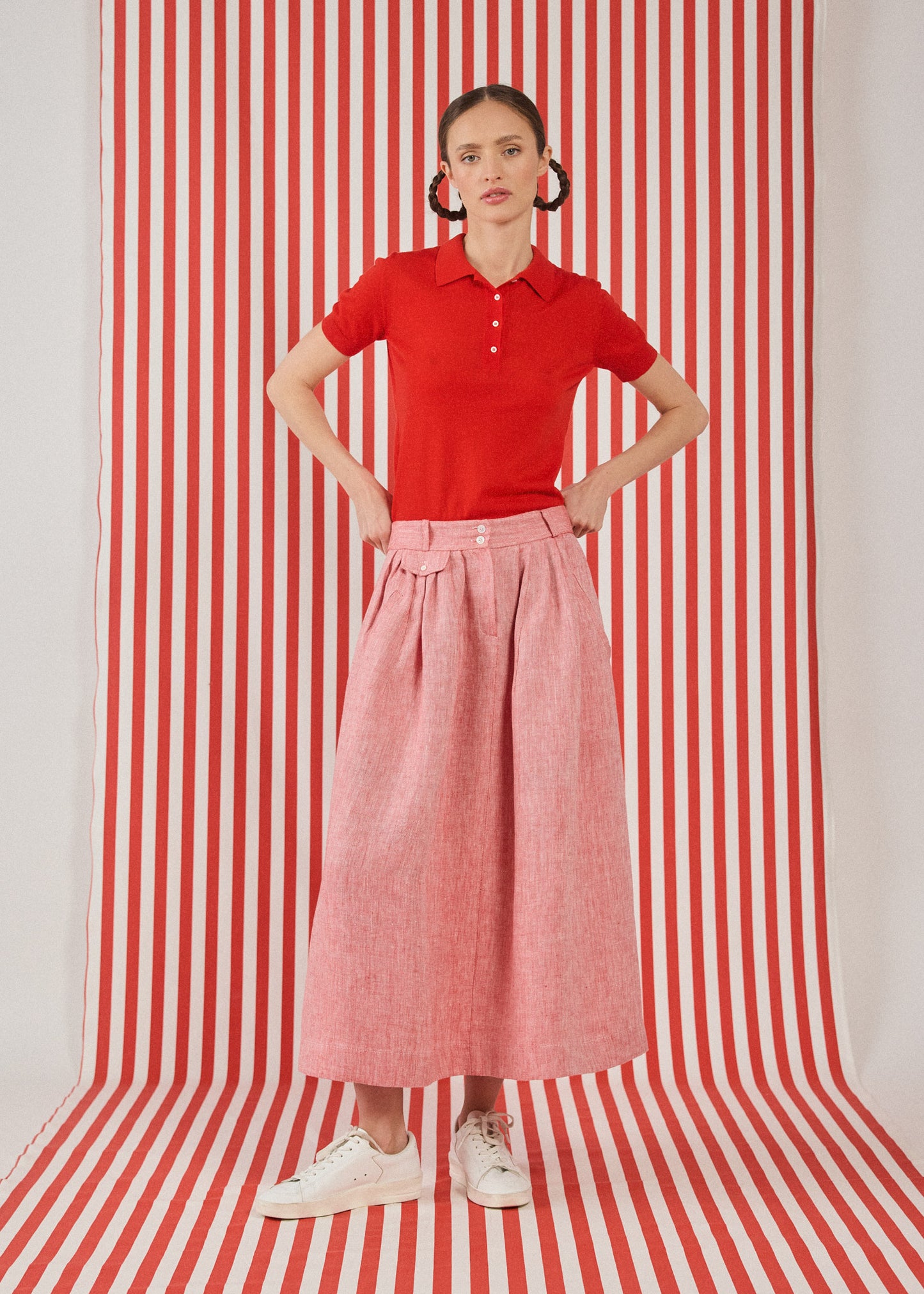 Linen 'Rocking Skirt'