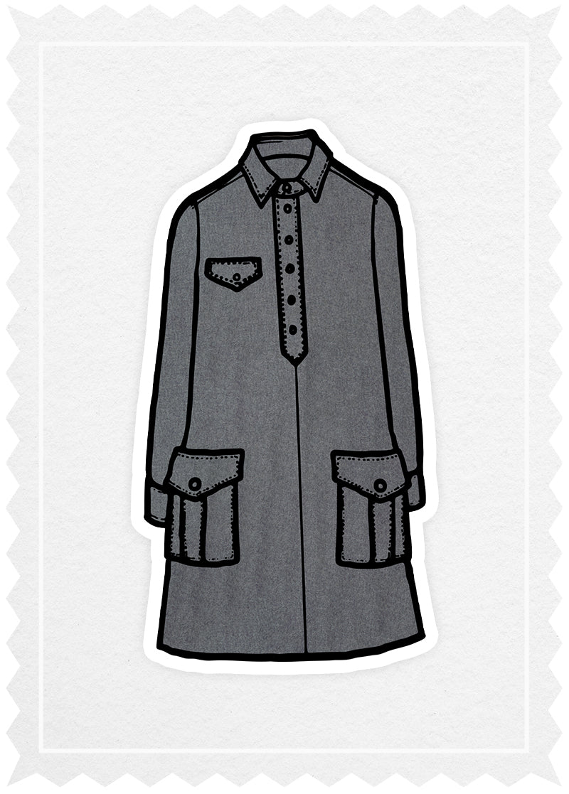 Flannel 'Polo Dress'