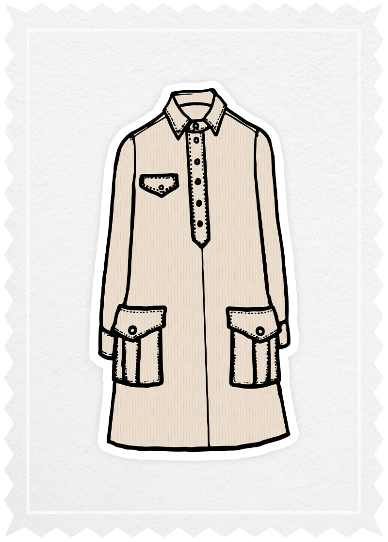 Corduroy 'Polo Dress'