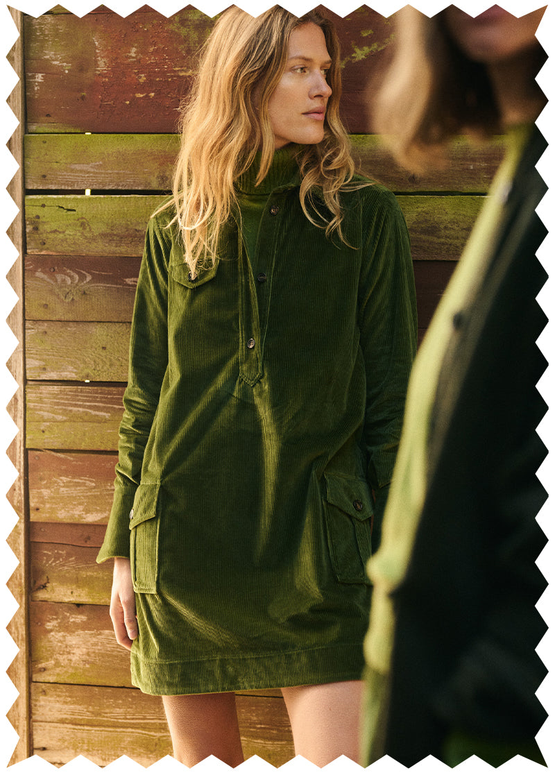 Corduroy 'Polo Dress'