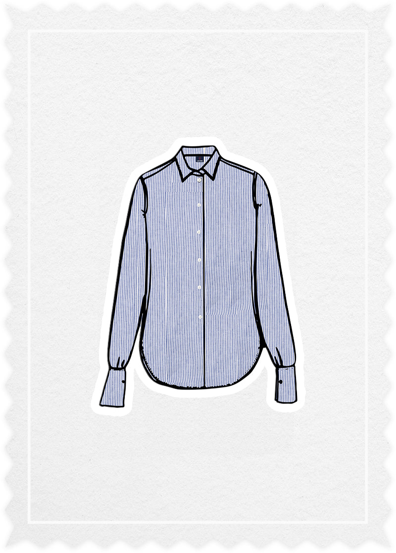 Striped Linen 'Woman Shirt'